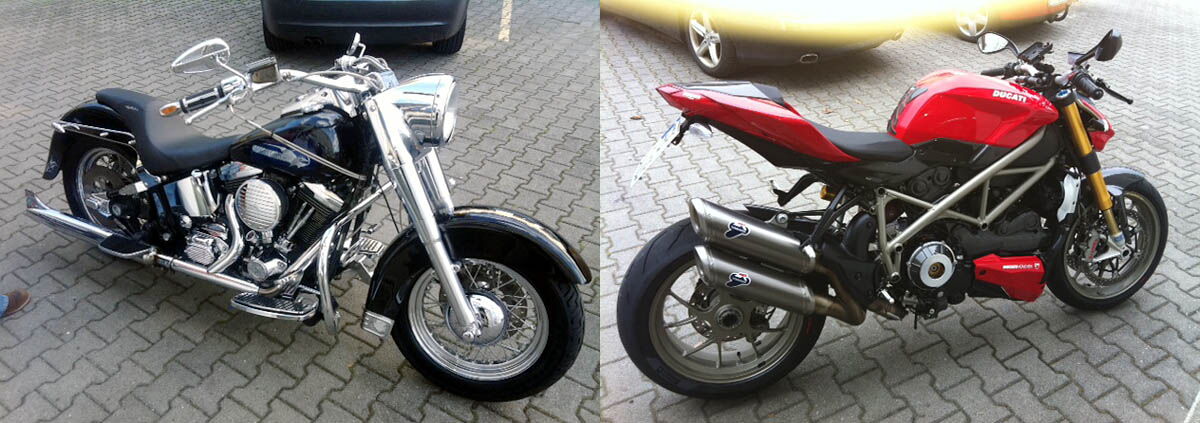 Motorrad nach der Komplettpflege